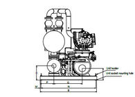 Klimaanlagen-horizontaler wassergekühlter Schrauben-Kühler R134a 1166.9KW