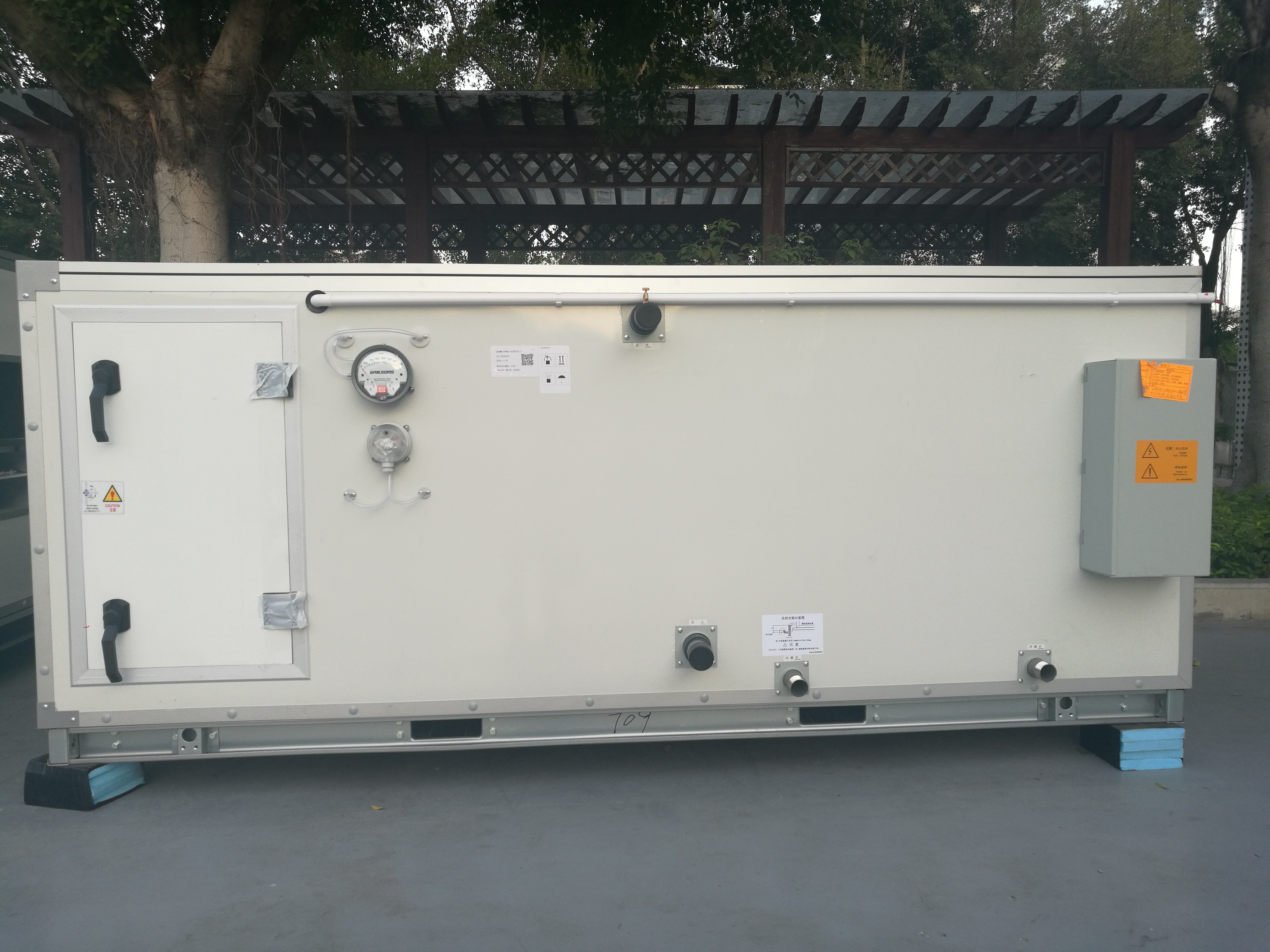 Luftströmung der Wasser-Kühlmittel-modulare Klimaanlage-Einheits-990-300000M3/H